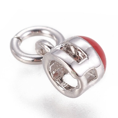 Brass Enamel Charms KK-L188-04A-P-1