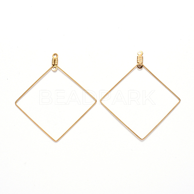 PVD Vacuum Plating 304 Stainless Steel Wire Pendants STAS-S103-10G-1