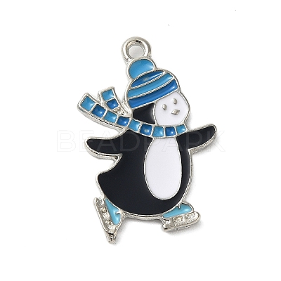 Winter Theme Alloy Enamel Pendants ENAM-M002-04J-P-1