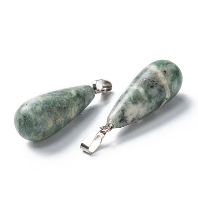 Natural Qinghai Jade Pendants G-F707-01-1