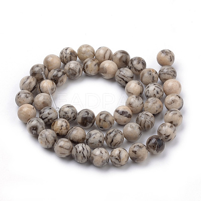 Natural Feldspar Beads Strands G-S259-26-10mm-1