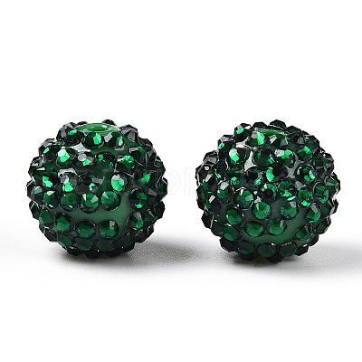 Transparent Resin Rhinestone Graduated Beads RESI-S314-18x20-03-1