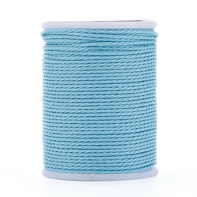 Round Waxed Polyester Cord YC-G006-01-1.0mm-06-1