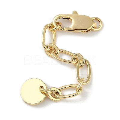 Brass Ends with Chains KK-P283-34G-1