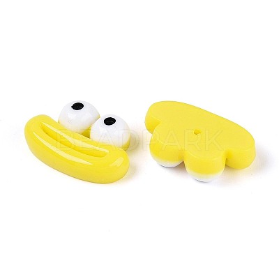 Opaque Resin Decoden Cabochons RESI-N051-15E-1