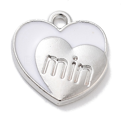 Rack Plating Alloy Enamel Pendants PALLOY-F311-10P-1