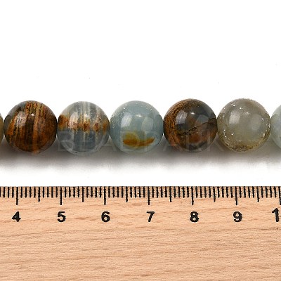 Natural Blue Calcite Beads Strands G-H312-C02-12mm-1
