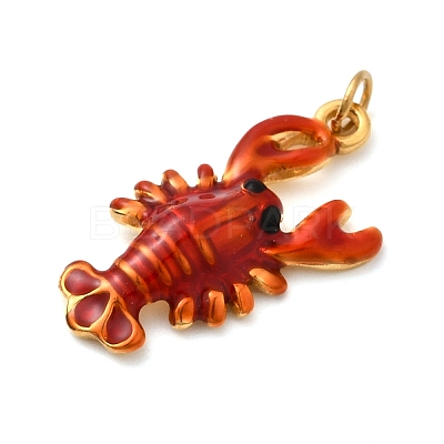 304 Stainless Steel Enamel Pendants STAS-B093-33G-01-1