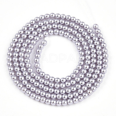 Baking Paint Pearlized Glass Pearl Bead Strands HY-N002-2mm-A04-1