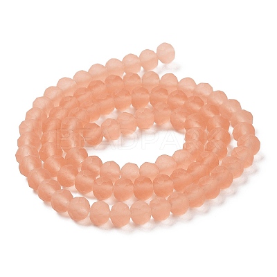 Transparent Glass Beads Strands EGLA-A034-T6mm-MD21-1