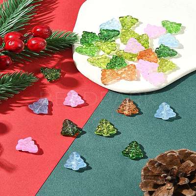 40Pcs Dyed & Heated Glass Beads GLAA-FS0001-88C-1