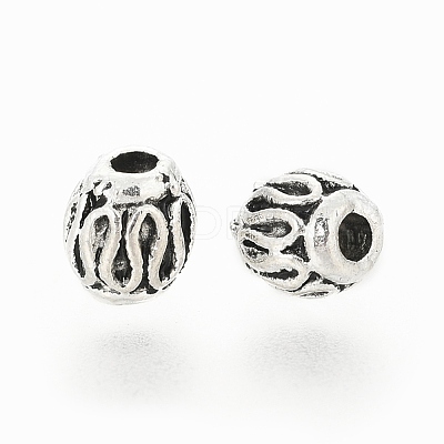 Tibetan Style Alloy Beads PALLOY-P184-04AS-RS-1
