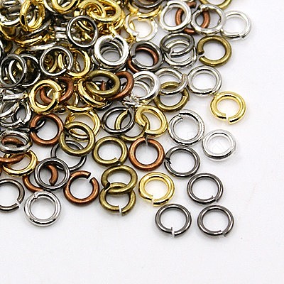 Brass Open Jump Rings JRC7MM-AB-NF-1