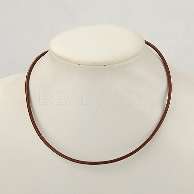 Cowhide Leather Necklace Making AJEW-JW00001-05-1