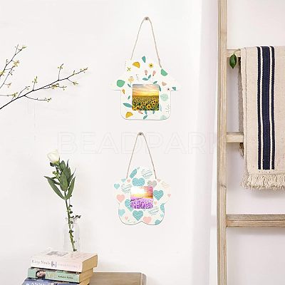 Natural Poplar Wood Hanging Photo Frame ODIS-FG0001-12-1