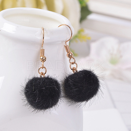 Alloy Polyester Dangle Earrings FS-WG470DC-19-1