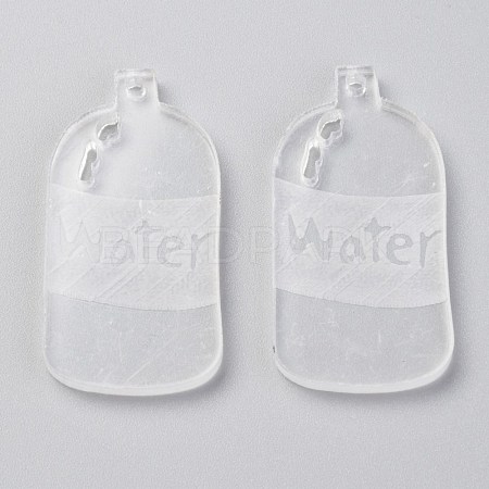 Transparent Acrylic Pendants TACR-O003-02-1