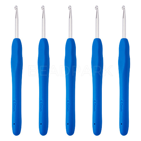 TPR Handle Aluminum Crochet Hook Needles TOOL-TA0001-13C-1