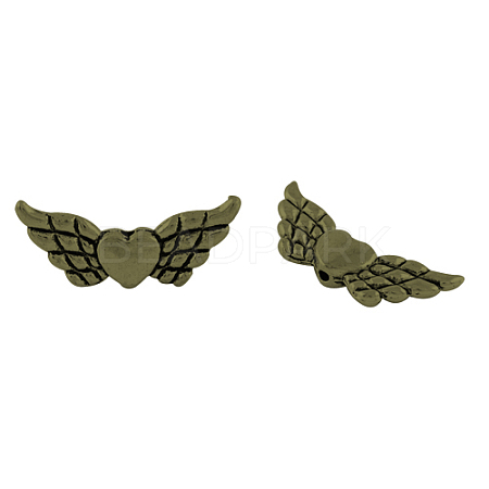 Tibetan Style Alloy Angeltee Beads TIBEB-5494-AB-NR-1