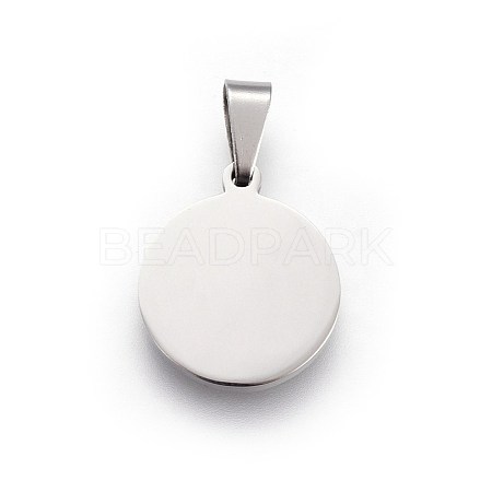 304 Stainless Steel Stamping Blank Tag Pendants STAS-L220-03A-1
