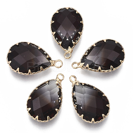 K9 Glass Imitation Tourmaline Pendants X-GLAA-Q069-02H-1