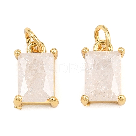 Brass & Glass Pendants KK-Q085-15G-01-1