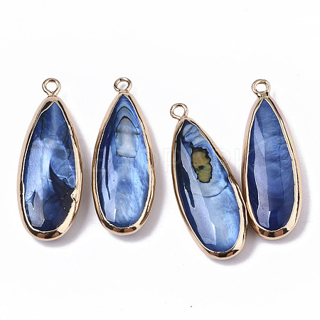 Natural Freshwater Shell Pendants SHEL-R047-03A-1