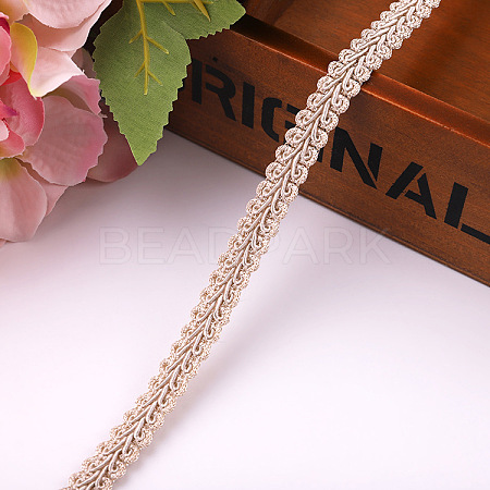 Polyester Centipede Braid Lace Trim OCOR-WH0019-04D-1