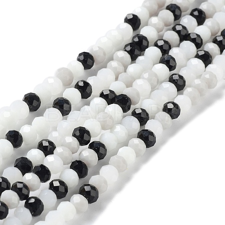 Glass Beads Strands EGLA-A034-M6mm-48-1