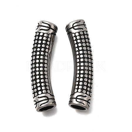 304 Stainless Steel Tube Beads STAS-D382-07AS-1