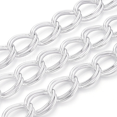 Aluminium Double Curb Chains CHA-N004-04P-1