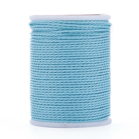 Round Waxed Polyester Cord YC-G006-01-1.0mm-06-1