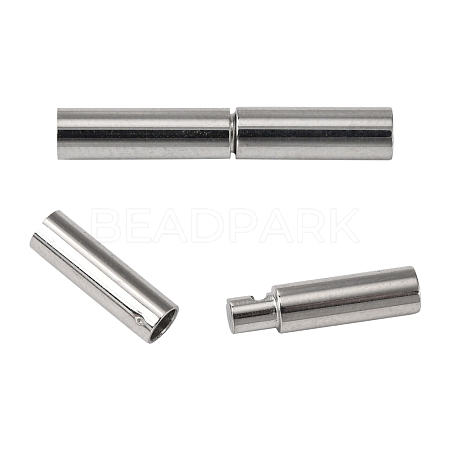 304 Stainless Steel Bayonet Clasps STAS-L134-06-1