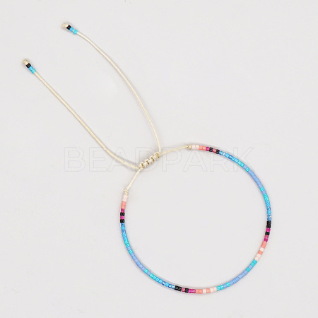 Bohemian Style Glass Seed Beads Braided Beads Bracelets for Women MZ6690-12-1