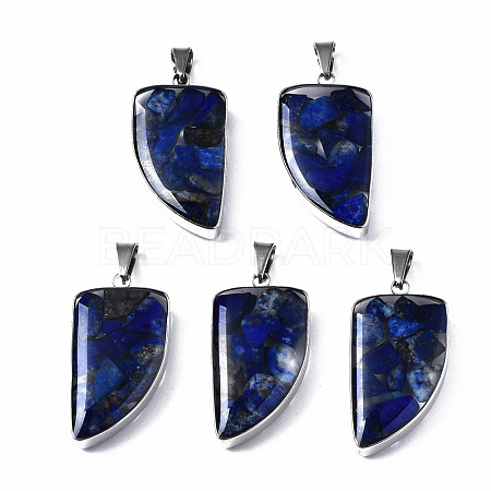 Natural Lapis Lazuli Pendants G-T128-05A-1