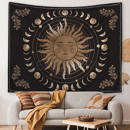 Flower Sun Moon Hippie Tapestries MAND-PW0001-26D-1