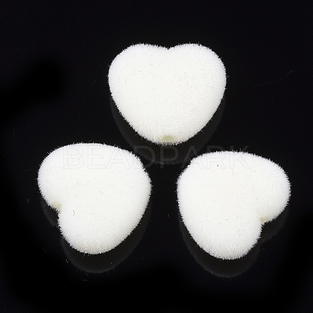 Flocky Acrylic Beads FIND-T046-34-08-1