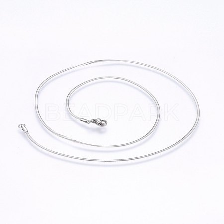 304 Stainless Steel Herringbone Chain Necklaces NJEW-F227-02P-02-1