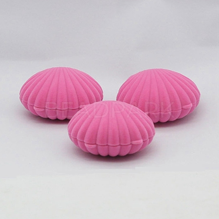 Shell Shaped Velvet Jewelry Storage Boxes WG45470-03-1