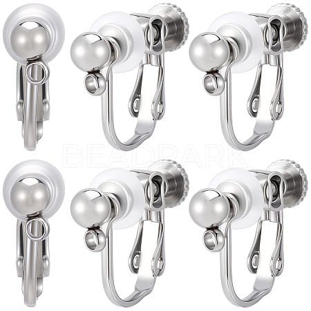 20Pcs 316 Stainless Steel Clip-on Earring Findings STAS-BBC0008-59P-1