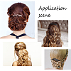 SUPERFINDINGS 20Pcs 5 Styles Hair Accessories Plastic Hair Comb Findings OHAR-FH0001-06-6