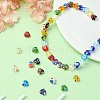 Heart Handmade Millefiori Glass Beads Strands LK-YW0001-07-5