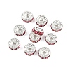 Brass Grade A Rhinestone Spacer Beads RB-A014-Z8mm-23S-5