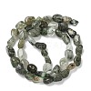 Natural Green Rutilated Quartz Beads Strands G-O-186-B-12A-4