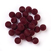 Flocky Acrylic Beads OACR-I001-12mm-L09-1