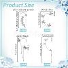 8Pcs 8 Styles Alloy Rhinestone Cuff Earrings EJEW-OC0001-05-2