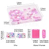 100Pcs 10 Styles 2-Hole Drawbench Glass Seed Beads SEED-FS0001-46-4