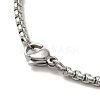 Non-Tarnish Bat Pendant Necklaces NJEW-C044-01P-3