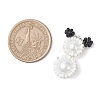 Glass Seed Beaded Snowman Pendants PALLOY-MZ00888-01-2