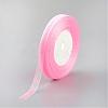 Breast Cancer Pink Awareness Ribbon Making Materials Sheer Organza Ribbon RS12mmY004-1